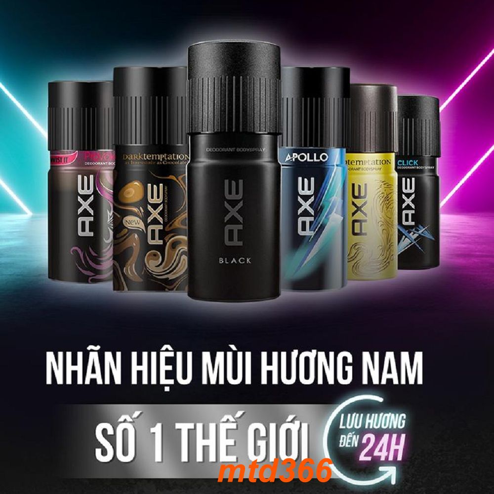 Xịt Khử Mùi Axe 135ml Dark Temptation