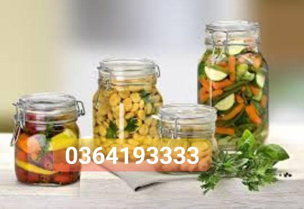 Hũ thủy tinh nắp cài 700ml Lọ thủy tinh nắp gài chắc chắn