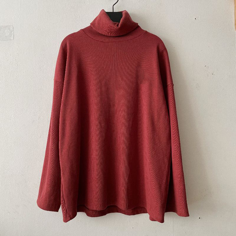 [HCM]Áo cổ lọ dáng rộng tay dài