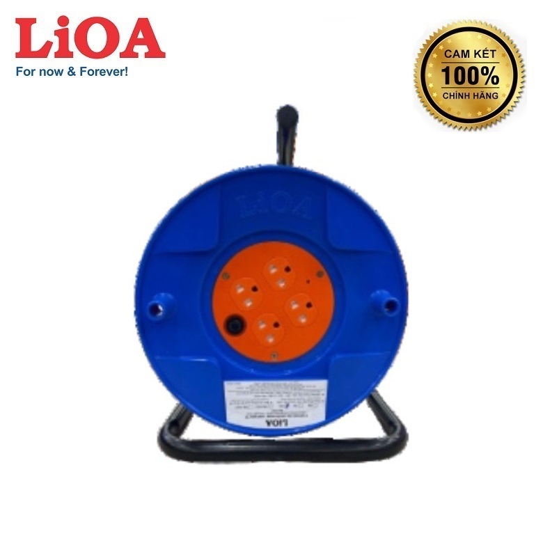 Ổ cắm Rulo LIOA QT20/30-2-15A ( 20m/30m dây ) đa năng quay tay ( Bảo vệ quá tải bằng CB )