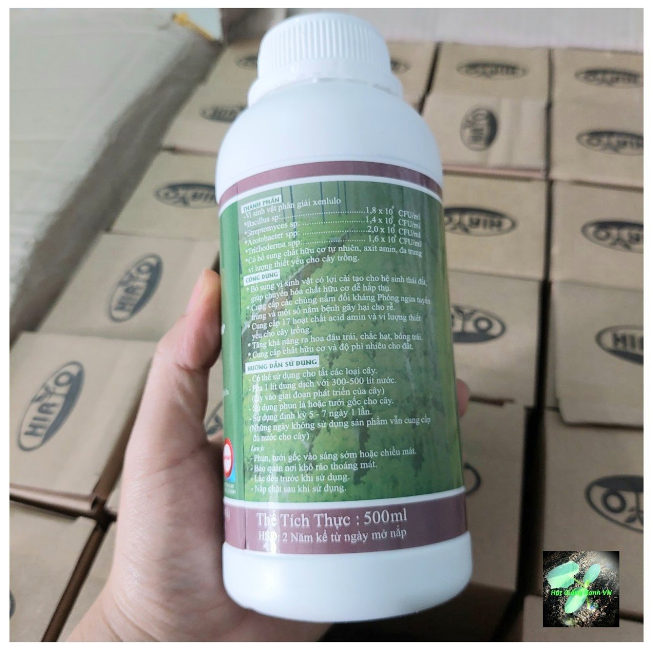 [Phân bón] Dịch trùn quế hữu cơ cao cấp Hiryo, chai 500ml