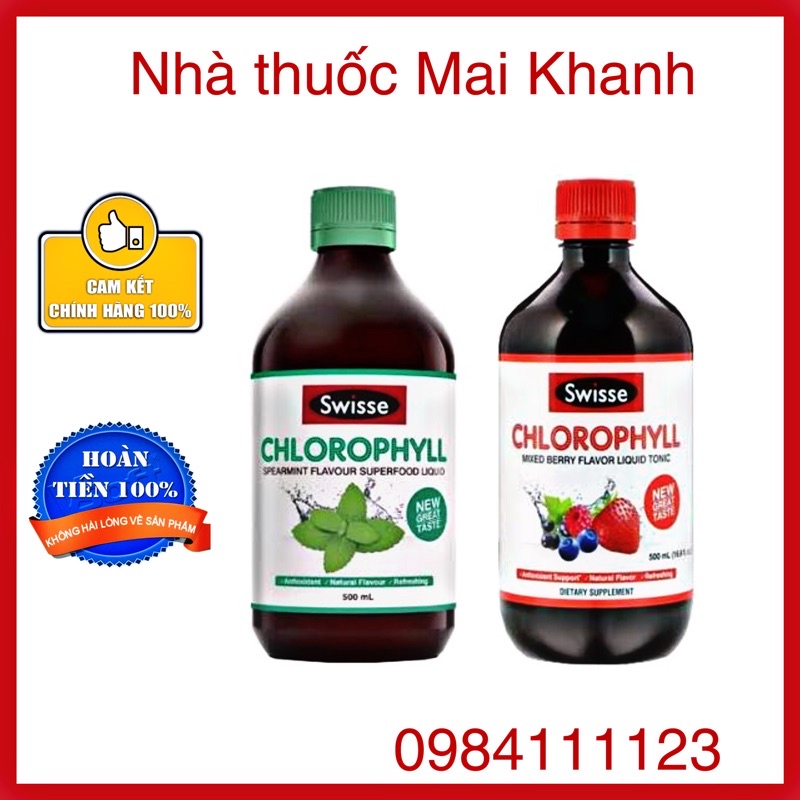 Nước diệp lục Swisse chlorophyll 500ml