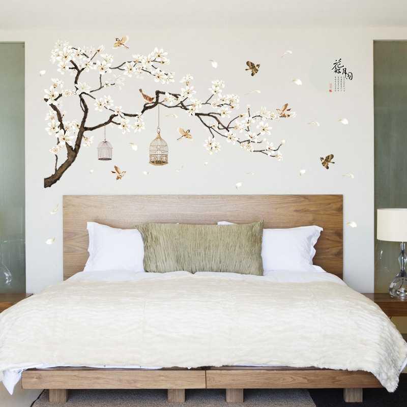 DECAL DÁN TƯỜNG TẾT CÀNH MAI TRẮNG