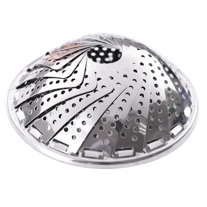 Xửng hấp vỉ hấp inox gấp gọn thông minh Nhật Bản