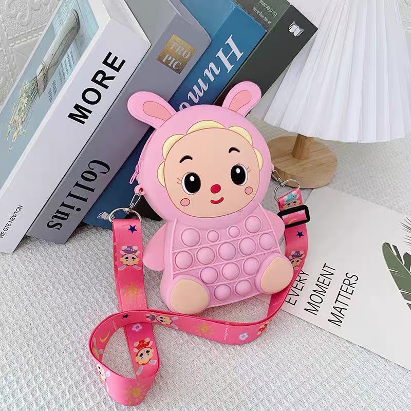 Túi đeo chéo pop it cừu siêu dễ thương