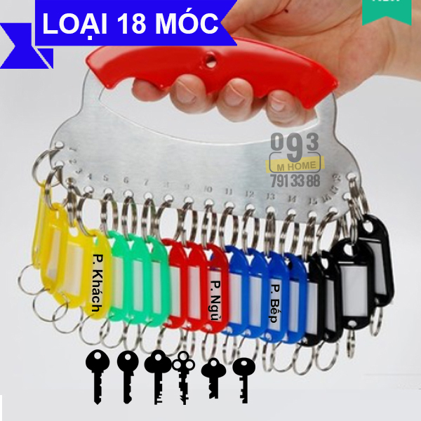 Móc Chìa Khóa Thông Minh Bóp Treo Chìa Khóa Móc Treo Chìa Khóa Móc Khóa 18 cái 28 cái