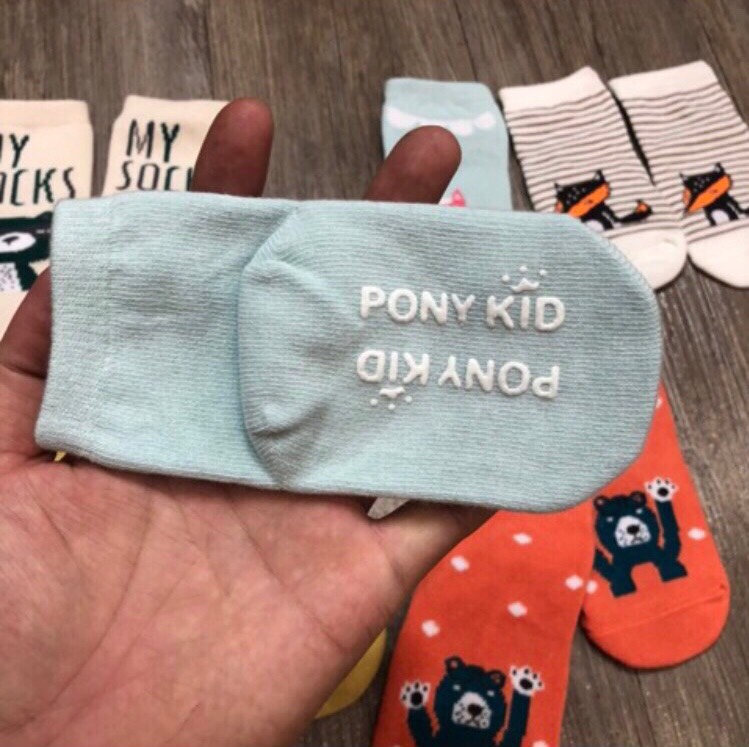 Tất Pony Kid Cổ Cao Chống Trượt ( sỉ lẻ đồ sơ sinh bebong86 )