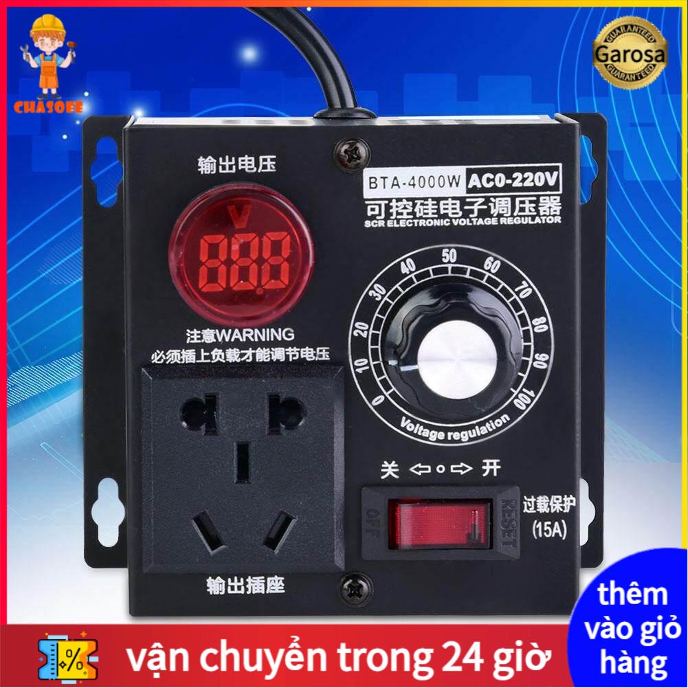 AC 220V 4000W SCR Voltage Regulator Motor Fan Speed Controller Dimmer