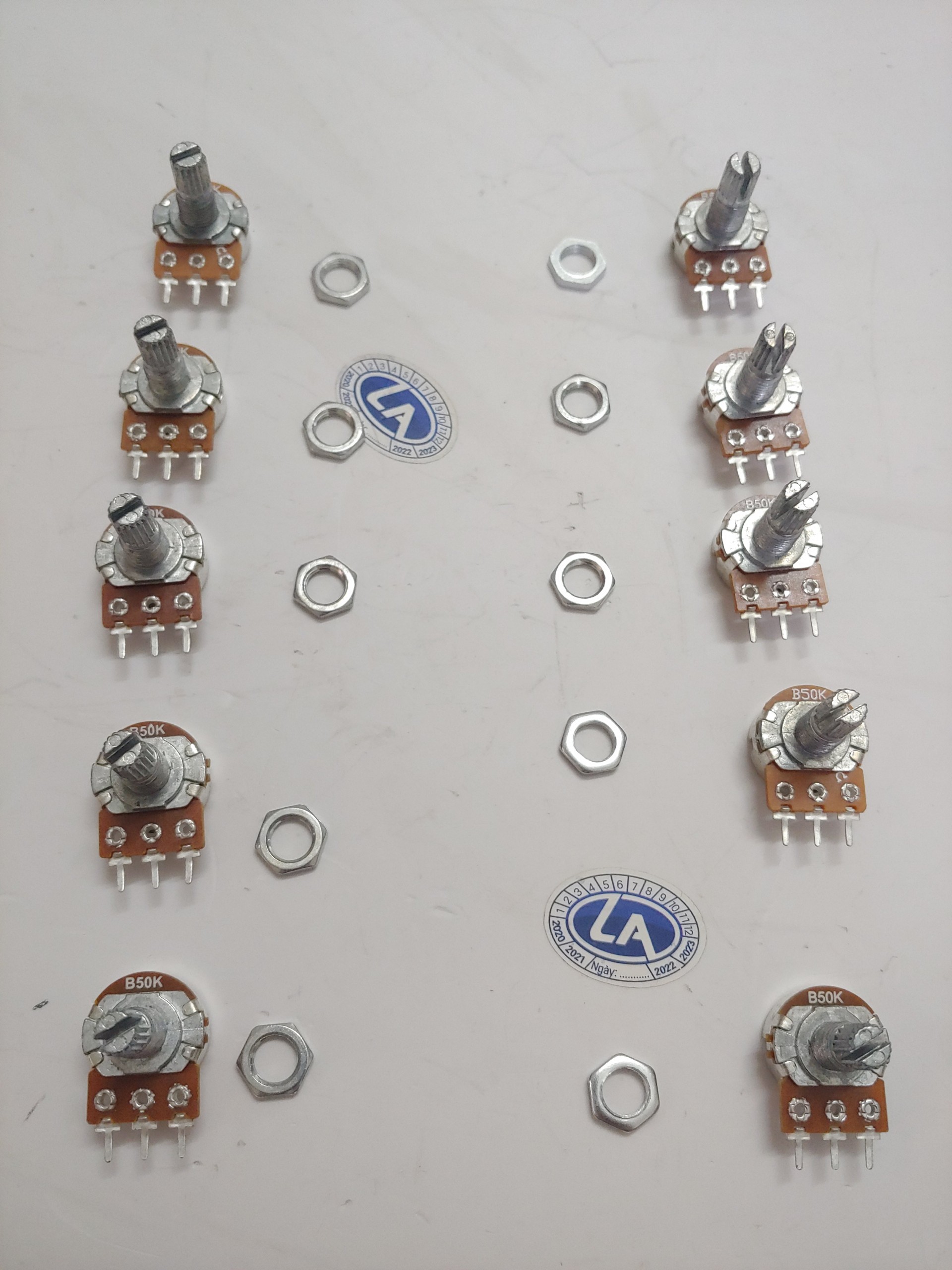 Chiết Áp Ampli Chiết Áp Loa Kéo (Có Bi Nấc ) Combo10 Chiếc