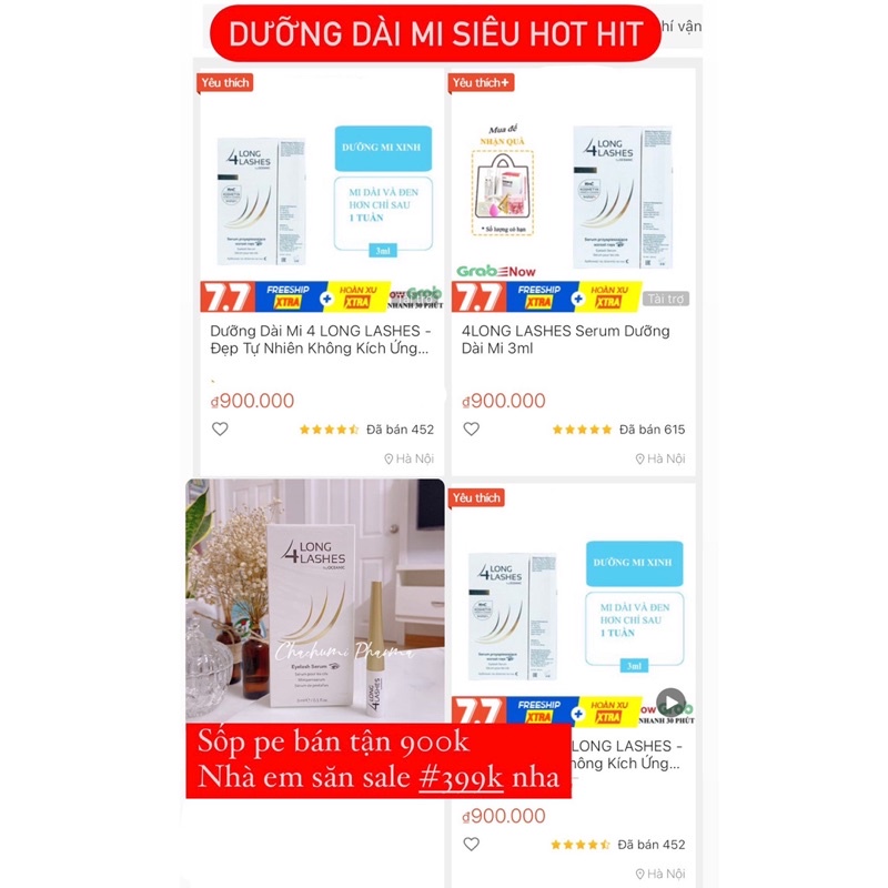 [TPHCM] 4LONG LASHES Serum Dưỡng Dài Mi 3ml