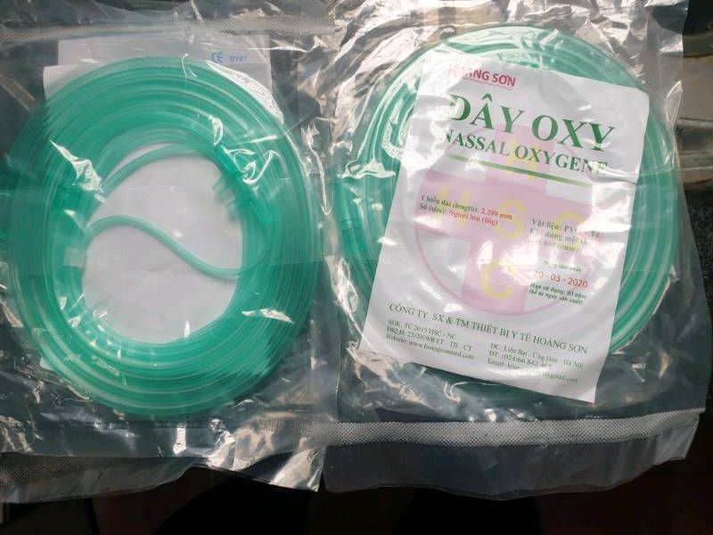DÂY OXY 2 NHÁNH (NASAL OXYGEN CANNULA) / Dây thở oxy hai nhánh HOÀNG SƠN
