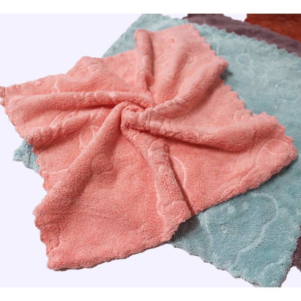 Khăn lau đa năng lông cừu 30*30cm siêu mềm mại, thấm hút_Khăn mặt Hanoitex dùng làm khăn mặt, khăn lau chuyên dụng, khăn lau ô tô, khăn lau bếp đều rất tốt, khăn đảm bảo chất lượng, giá thành rẻ