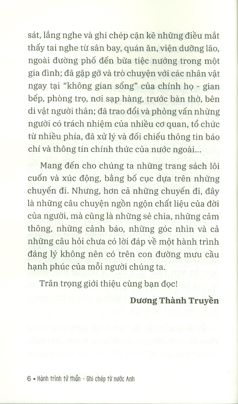 Hành Trình Tử Thần - Ghi Chép Từ Nước Anh