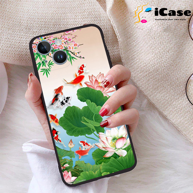 Ốp lưng iPhone 14 viền dẻo TPU BST Sen