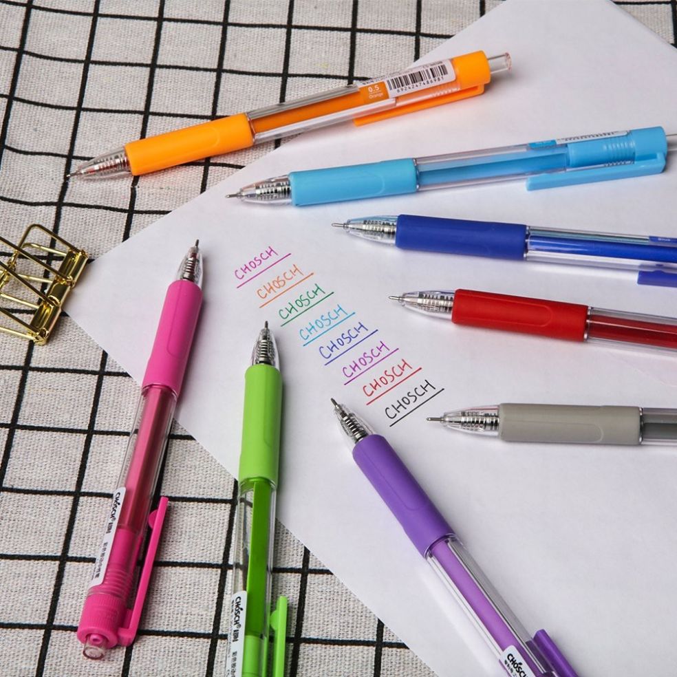 HỘP 12 VIẾT GEL BẤM CHOSCH CS-8698 (hộp 12 Cây)