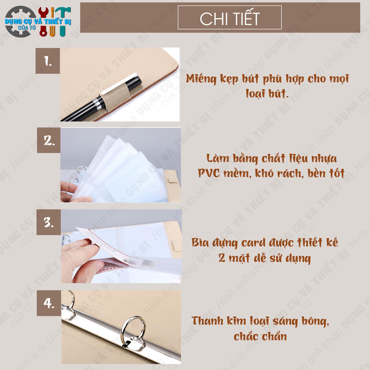 SỔ ĐỰNG NAME CARD, VISIT 400 CARDS CARD