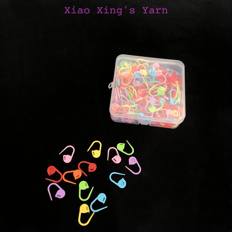 Hộp ghim đánh dấu dòng nhiều màu sắc dùng trong đan móc len, thủ công handmade | Xiaoxingyarn