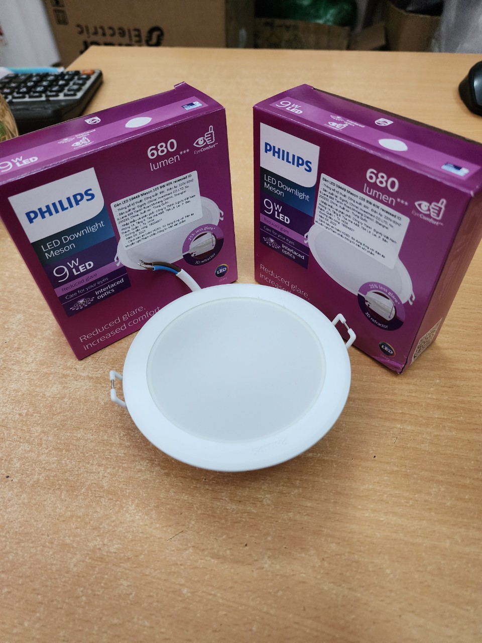 Đèn led âm trần 9w philips
