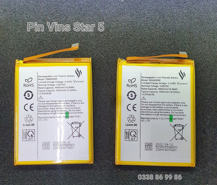 Pin vsmart star 5_bsvm