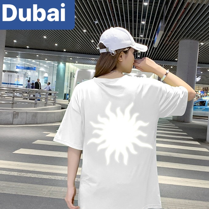 ÁO THUN TEEN NAM NỮ PHOM FORM RỘNG TAY LỠ UNISEX PHẢN QUANG MẶT TRỜI NHẬT BẢN - DUBAI FASHION