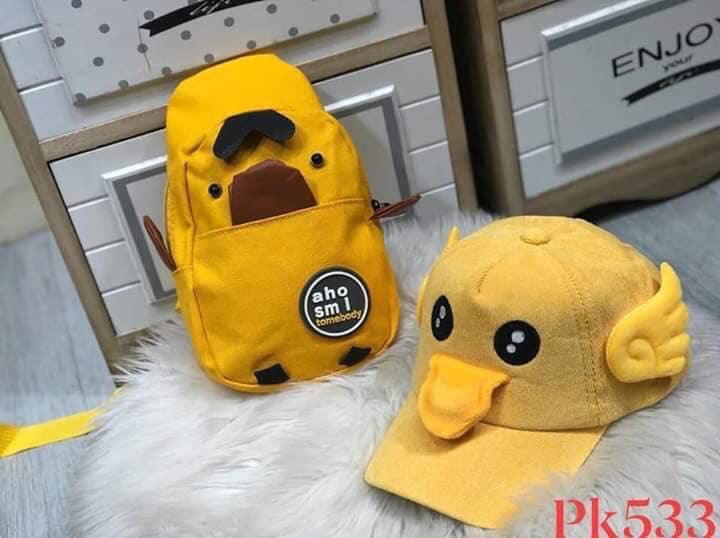 Combo Mũ & Túi Chéo Hình Con Vịt Cute So Hot Thời Trang Dành Cho Các Bạn Trẻ [89L99]