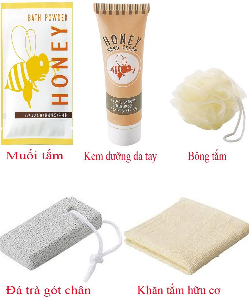 Set quà tặng 5 món đồ dùng nhà tắm (hàng Nhật nội địa)