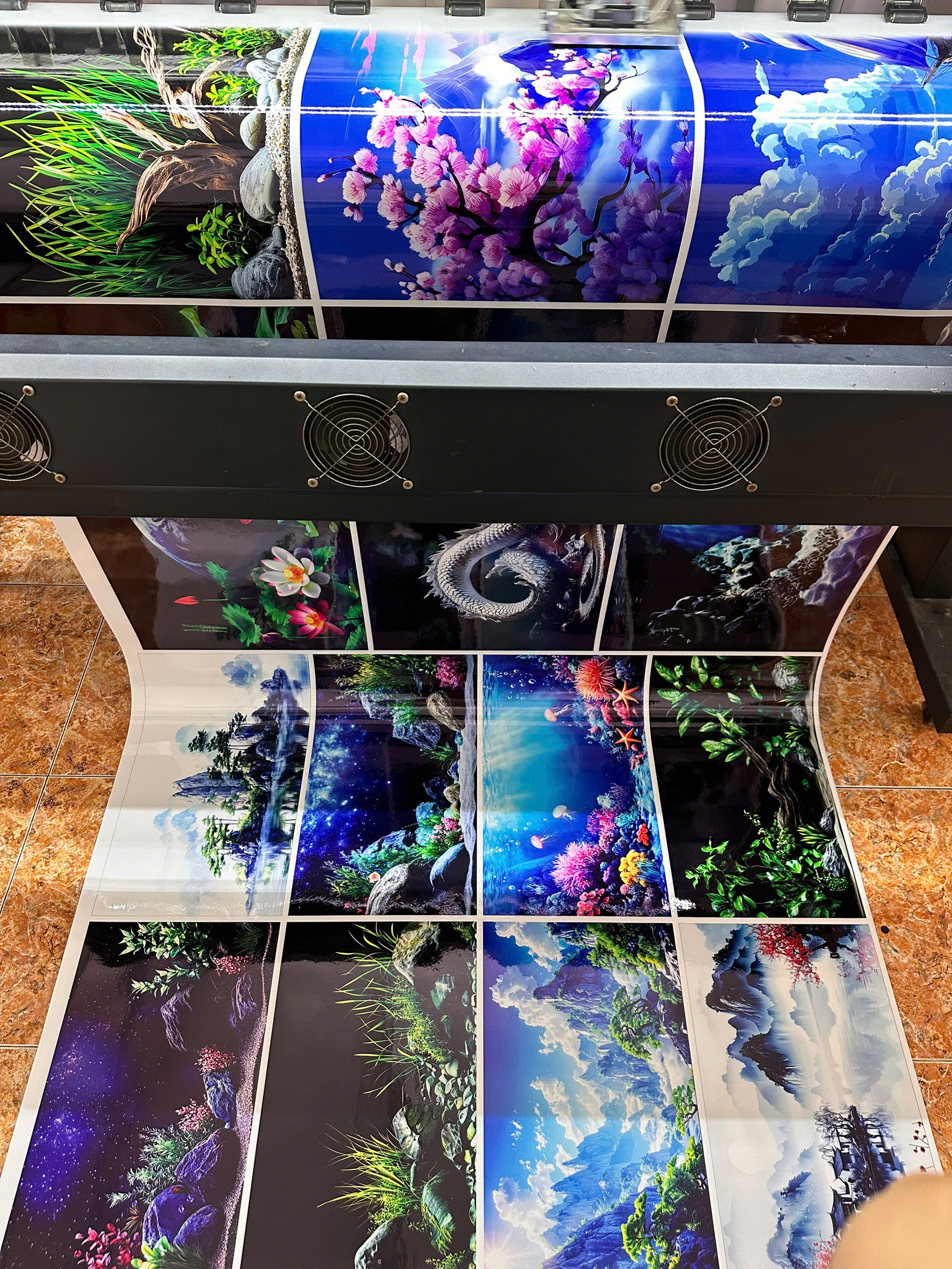 TRANH DÁN BỂ CÁ 3D- KT 120X60
