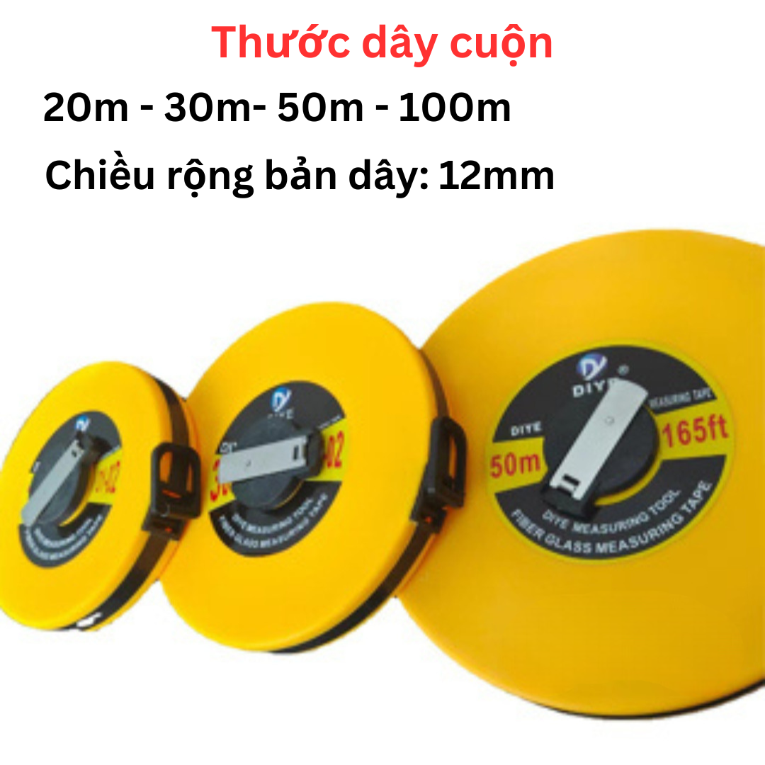 Thước dây 20m, 30m, 50m,100m