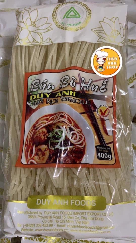 Bún bò Huế Bún tươi sợi to