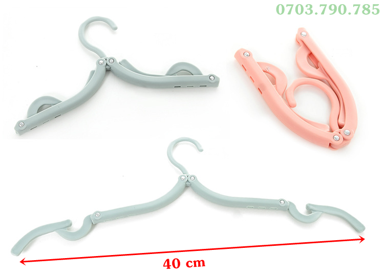 [HCM]Set 3 Móc Treo Quần Áo Xếp Gọn Du Lịch Đa Năng