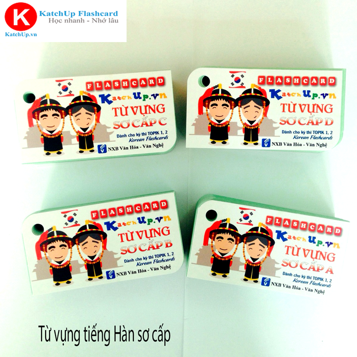 HCM Bộ Flashcard Từ Vựng Tiếng Hàn Sơ Cấp TOPIK 1,2 High Quality