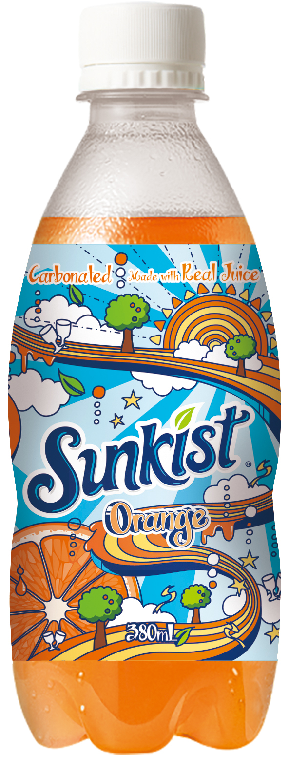 NƯỚC CÓ GA VỊ CAM HIỆU SUNKIST 380ML