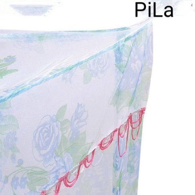 Mùng ngủ tuyn họa tiết hoa 1m6, 1m8