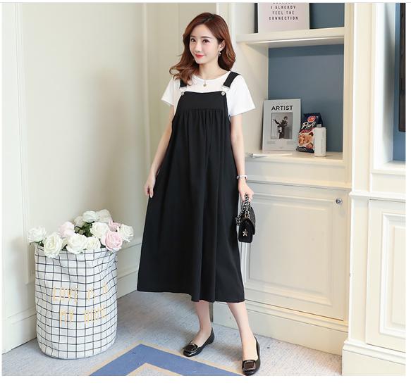[HCM]ĐẦM BẦU CÔNG SỞ YẾM 2 MÀU (CÓ KÈM ÁO THUN)