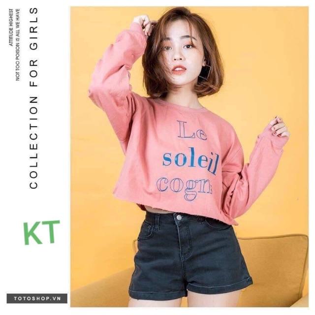 Áo croptop Le soleil dài tay KTH0919