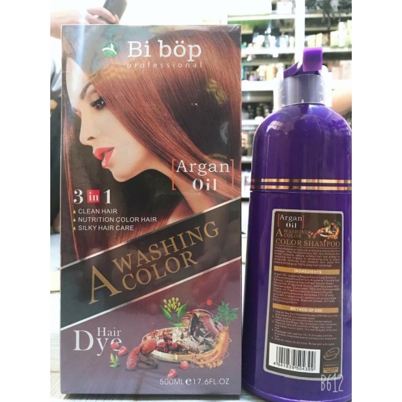 DẦU GỘI NÂU THẢO DƯỢC BIBOP COLLAGEN - Mẫu mới chai tím