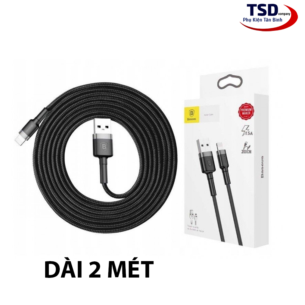Cáp Sạc Nhanh Baseus Cafule Cổng Micro USB Dài 2 Mét Chính Hãng