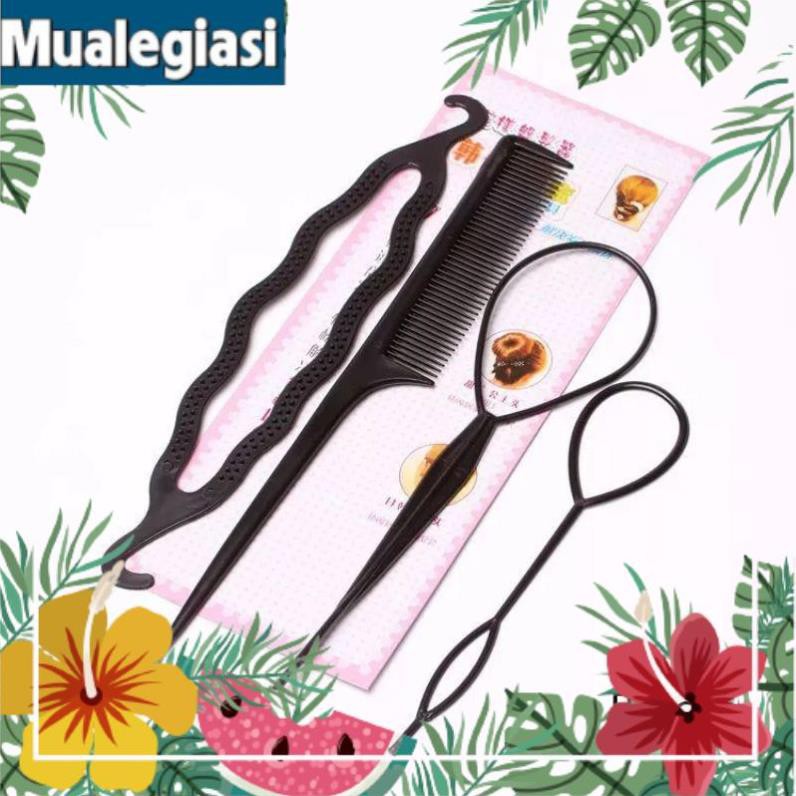 [HCM]Bộ Dụng Cụ Làm Tóc 4 Món Tiện Lợi [NPS]