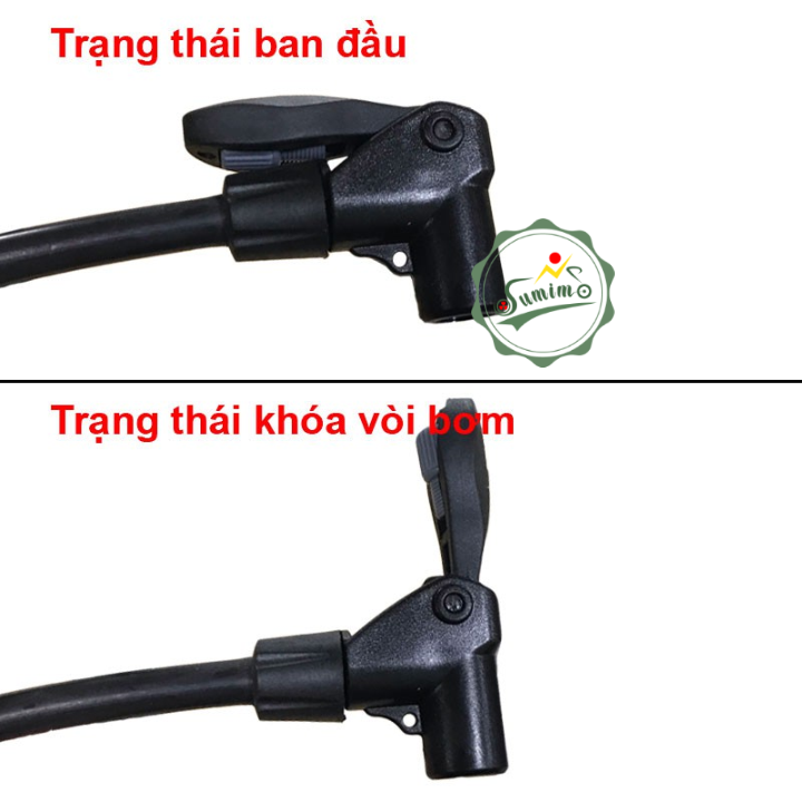 Bơm hơi - Bơm tay TOP thân thép có bình nén