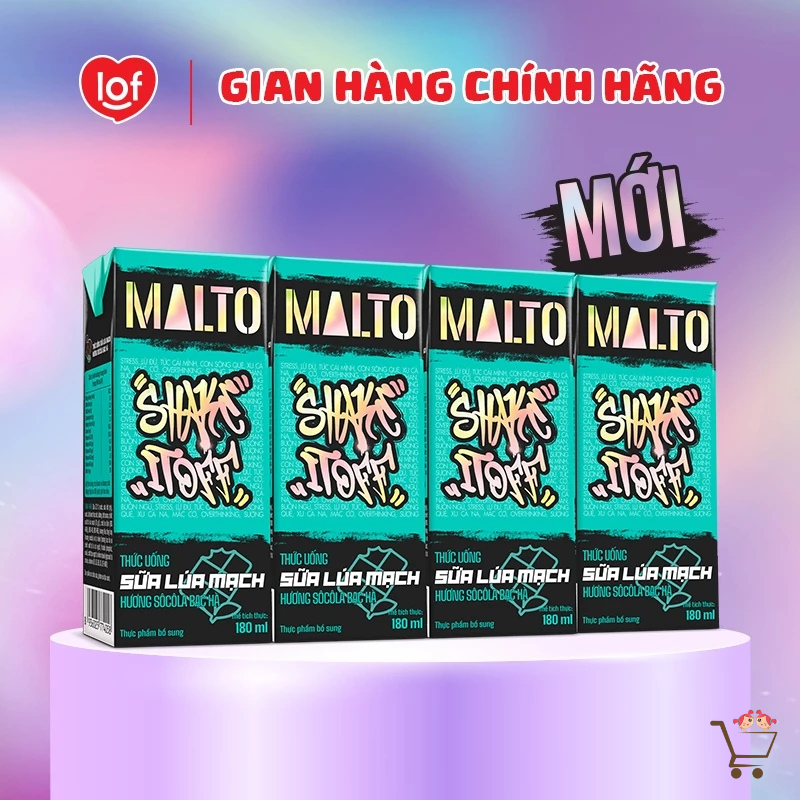 Sữa Lúa Mạch Lof Malto 180ml x 48 Hộp
