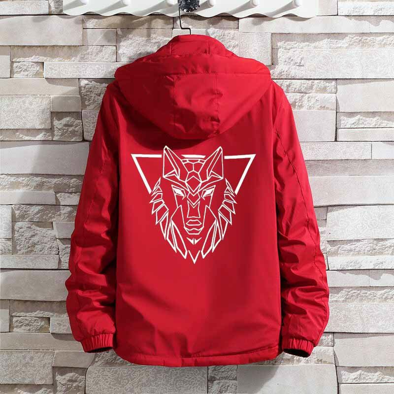 Áo Khoác Dù Nam Nữ, Áo Khoác in Hình Sói Phản Quang Siêu Ngầu.Dt