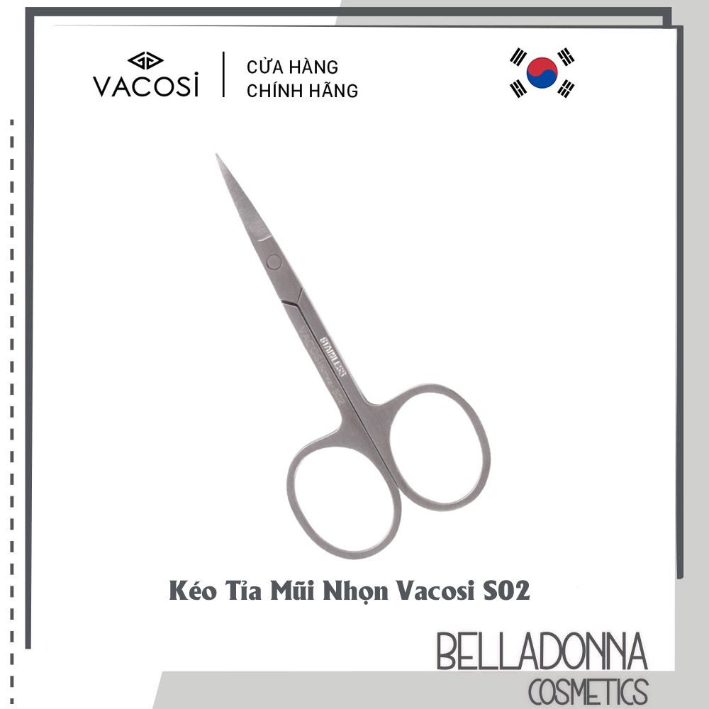 [CHÍNH HÃNG] Kéo Tỉa Mũi Cong Vacosi Curved Scissors S02