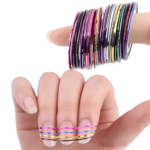 Phụ Kiện Trang Trí Móng Set line 30 Cuộn màu