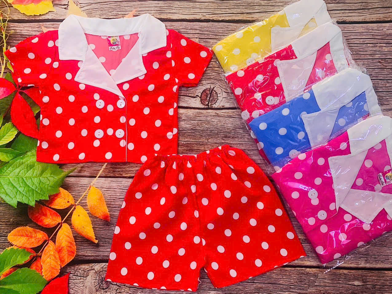 ( 4 bộ 4 màu 4 họa tiết khác nhau) Combo 4 Bộ Lụa Tay ngắn Bé Gái
