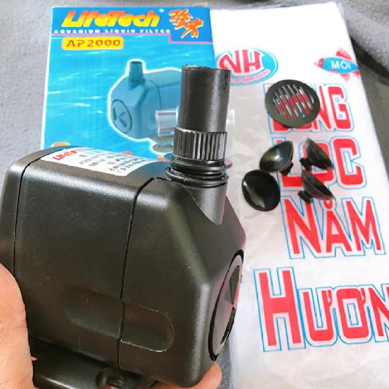 Máy bơm, Máy Lọc Nước LifeTech AP 2000 26W Cho Hồ Cá Cảnh, tặng bông lọc