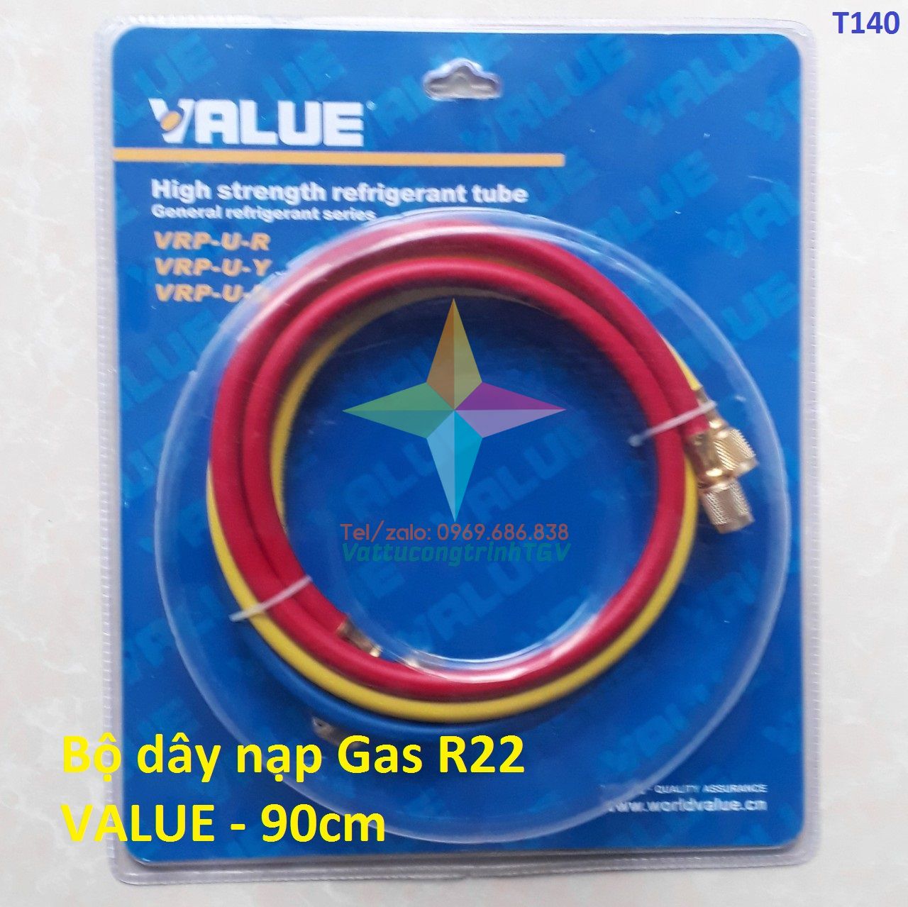 Bộ 03 dây nạp Gas R22 VALUE dài 90cm