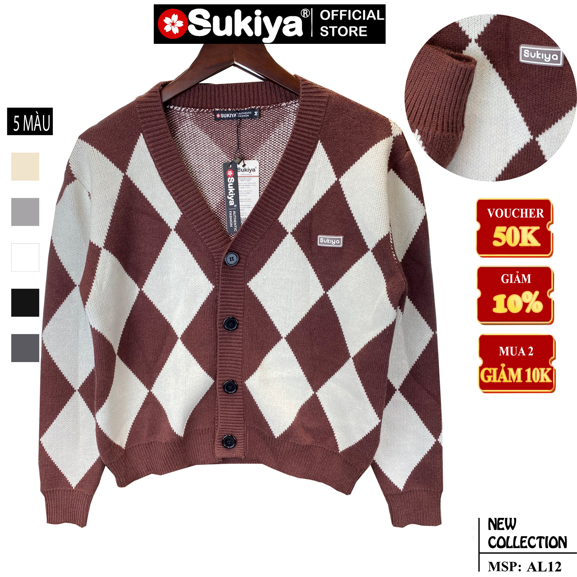 Áo Len Cardigan Nữ SUKIYA Dáng Rộng Dễ Thương Chất Len Nhập Khẩu Siêu Mềm Mại Cao Cấp AL33