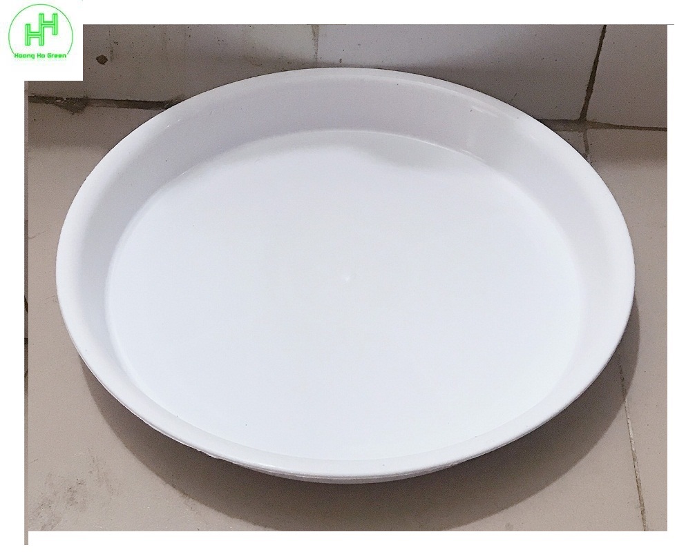 3 Khay (Đĩa) Lót Đế Chậu D300 - Màu Trắng