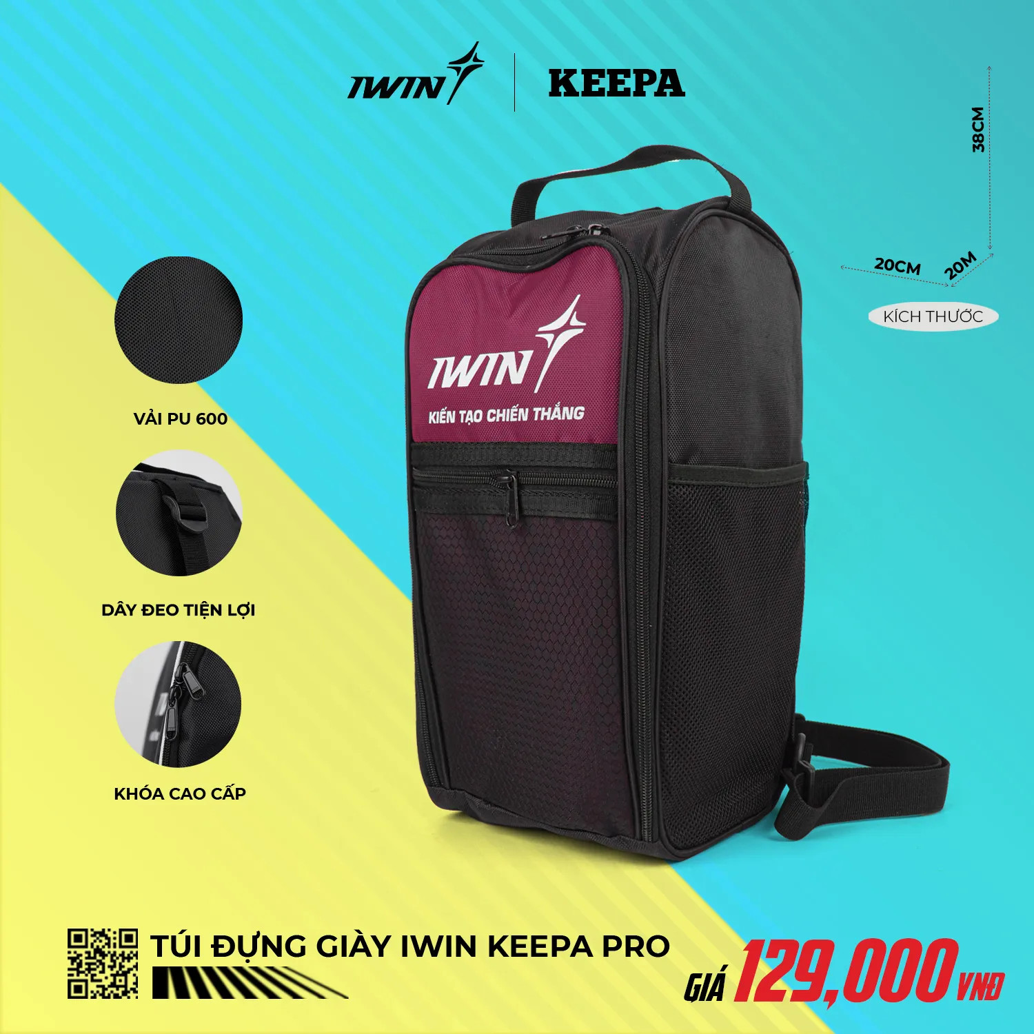 Túi đựng giày Iwin Keepa Pro - Dungcupsport