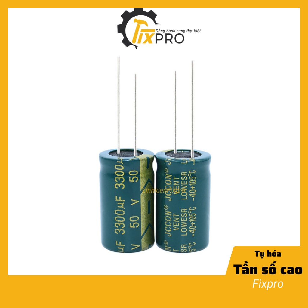 Tụ hóa 50V 3300uF 18x30mm tần số cao